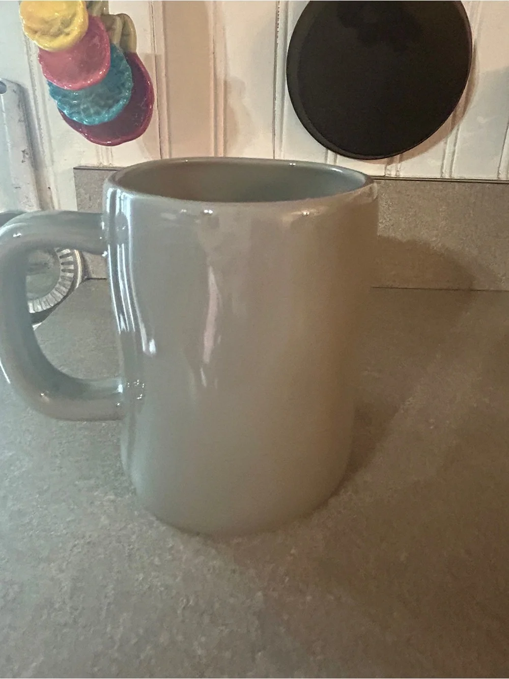 Rae Dunn Gray 'I WOOF YOU' Ceramic Mug